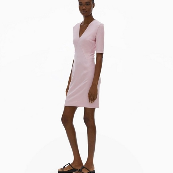 NWT HELMIT LANG V NECK DRESS SZ M - Picture 2 of 7